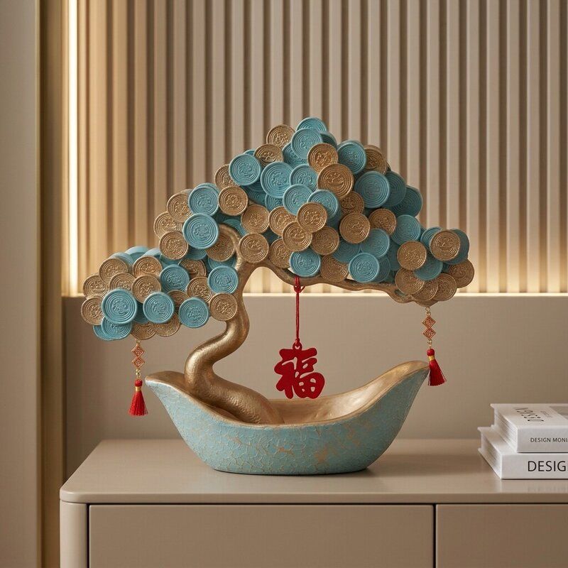 中古风抽象艺术摆件客厅玄关电视柜酒柜书房家居装饰品高级感小众