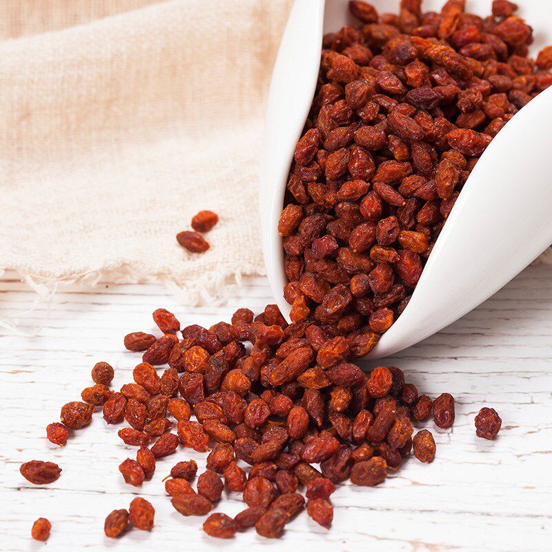 新疆本地发货正品超大戈壁滩沙棘果干玫瑰花茶泡水无糖粉油 500克