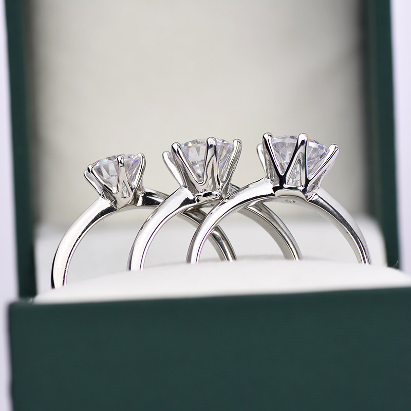 八心八箭活口可调仿真钻戒女戒指