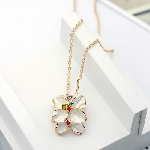 白油黑时尚礼物日韩18K镀金饰品