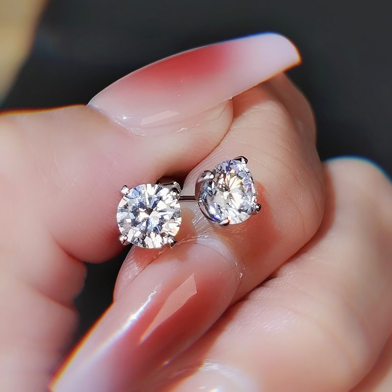 S925银针百搭简约小众设计款耳钉