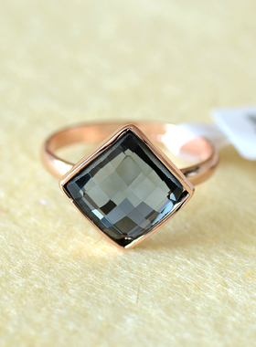 韩版时尚指环简约潮人紫水晶百搭