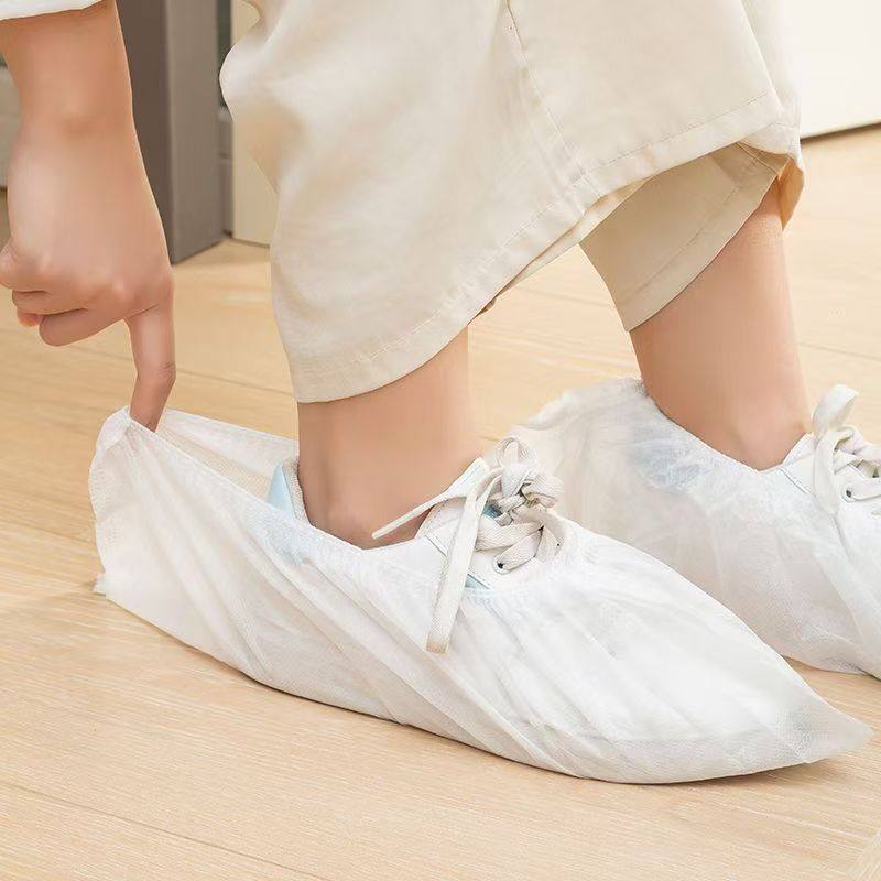 白色一次性鞋套室内家用塑料套脚