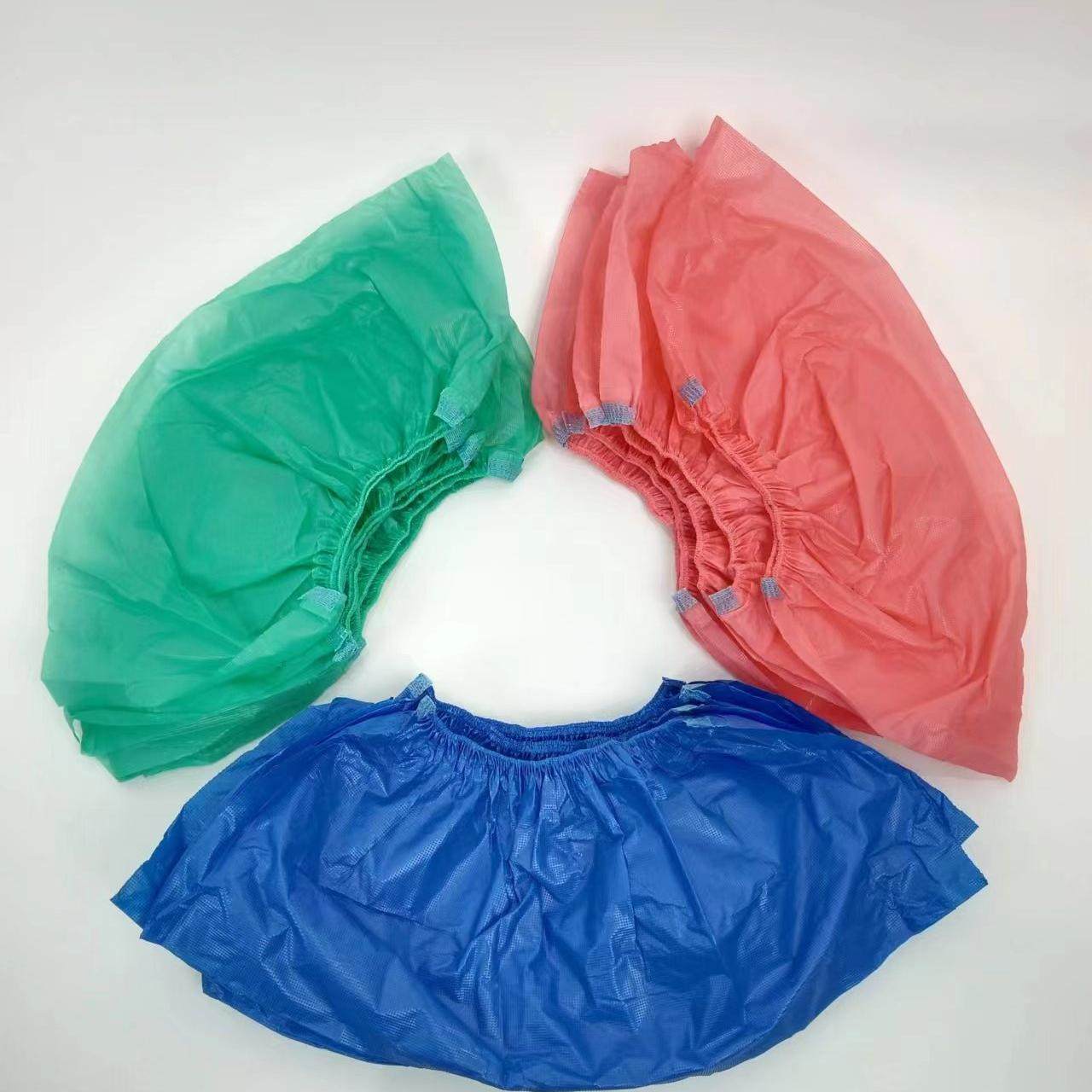 一次性塑料彩色鞋套室内特厚加厚鞋套防雨耐磨防水防滑雨鞋套