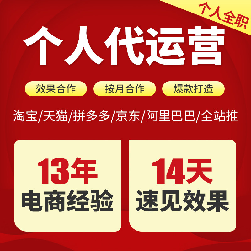 淘宝拼多多京东抖店个人代运营店平面广告设计