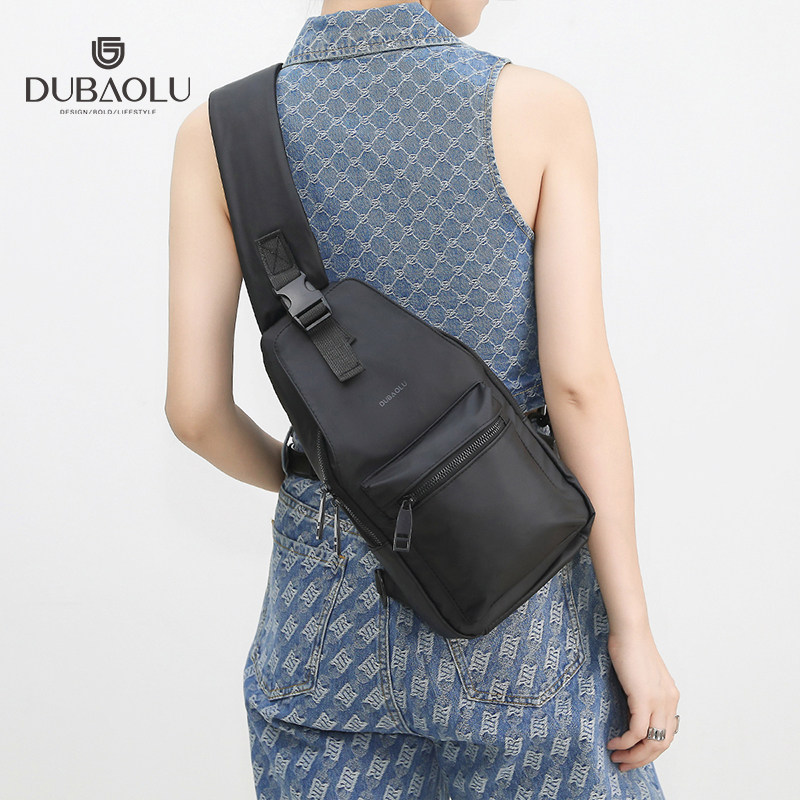dubaolu/都宝路胸包斜挎包单肩包背包男包帆布男士运动胸前韩版