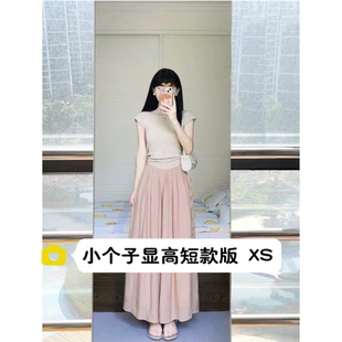 夏 xs码 145小个子掐腰飘飘裤 裙女夏150cm气质请冷风休闲设计感长裤