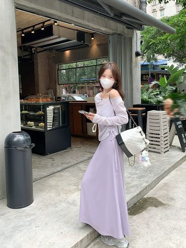 连衣裙薄款防晒罩衫小码两件套
