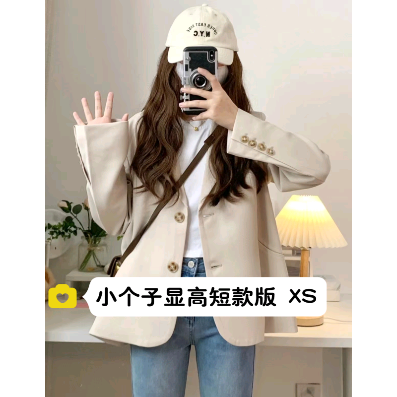 145小个子短款西装外套女xxs码秋
