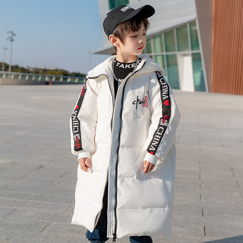 长款加厚男童免洗羽绒服