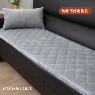 冬季办公沙发垫防滑毛绒沙发保暖坐垫商务沙发垫真皮沙发座垫定制