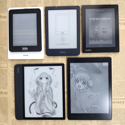 日本乐天kobo墨水屏h2o电子书forma电纸书aura背光libra2二手阅读