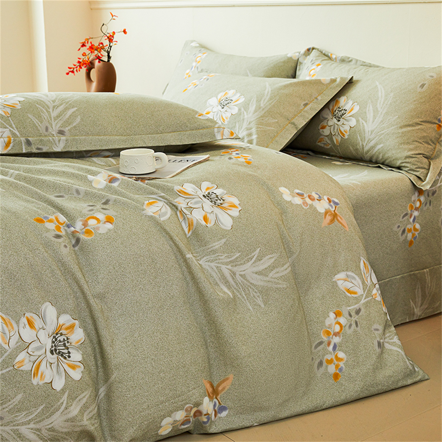 定做加厚全棉磨毛床单被套四件套