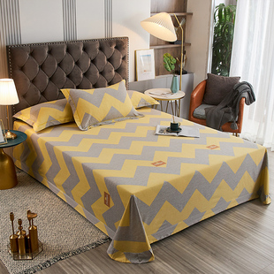 定做订制纯棉加厚磨毛床单榻榻米被单3米4m全棉布大炕单2.7 1.8
