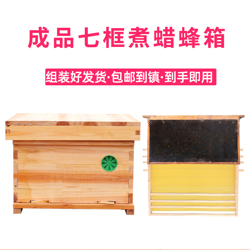 成品七框中蜂箱五框小蜂箱育王箱蜜蜂专用蜂箱蜂巢养蜂工具土蜂箱