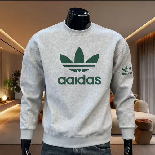 高街美式秋冬款美式新款重磅圆领卫衣男士上衣长袖卫衣打底上衣