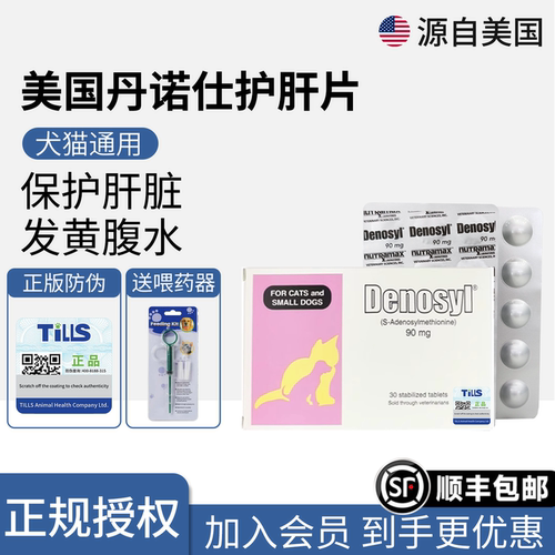 美国进口丹诺仕宠物猫咪狗护肝片