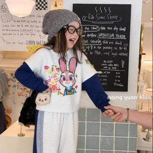 2025秋冬新款疯狂动物城2男女童卫衣套装潮流纯棉加绒裤套装