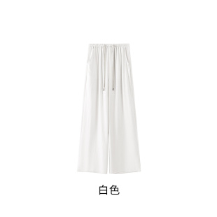 【钱老板粉丝专享】素麻阔腿裤Z0378