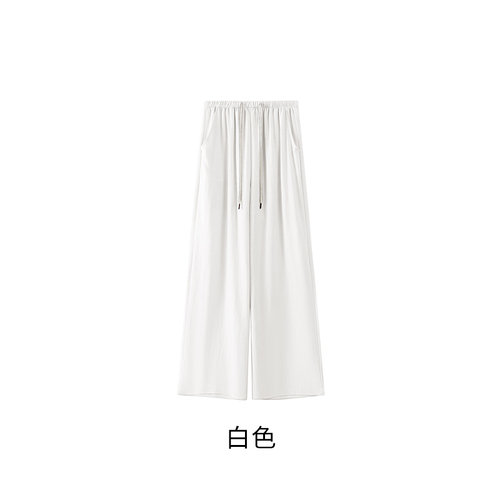 【钱老板粉丝专享】素麻阔腿裤Z0378