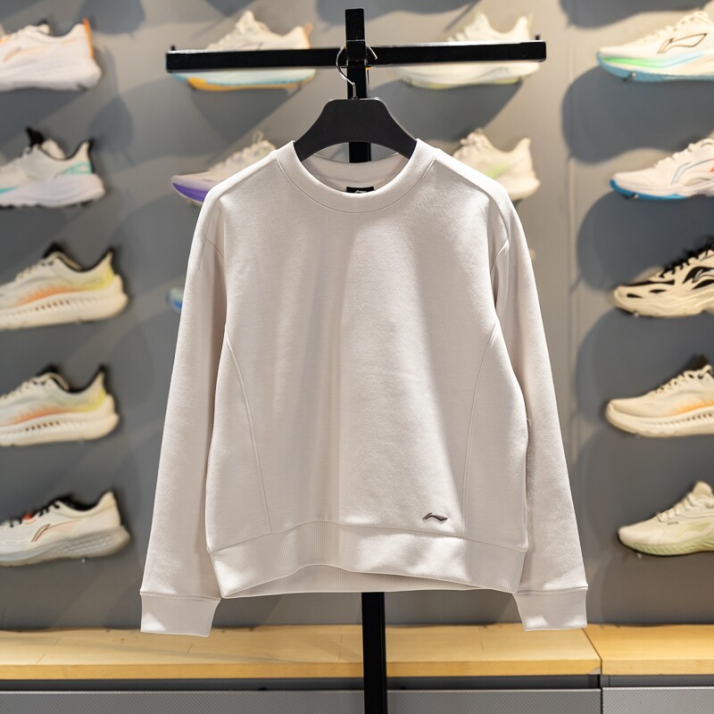 李宁卫衣女子2026春季新款健身系列套头衫长袖圆领运动服AWDW080