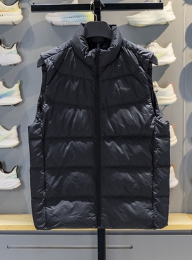 李宁羽绒马甲2025冬季新款健身系列男子90%鸭绒保暖背心AMRV037