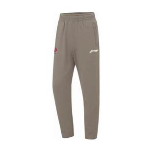 李宁CBA男子专业运动训练篮球速干透气热身宽松长裤 AKLU535 卫裤