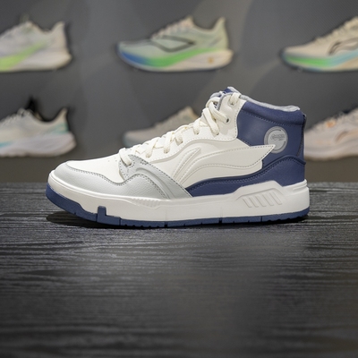 李宁加绒保暖男子系带休闲鞋