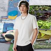 T恤新品 时尚 透气舒适休闲运动潮流圆领短袖 李宁正品 文化衫 AHSS895