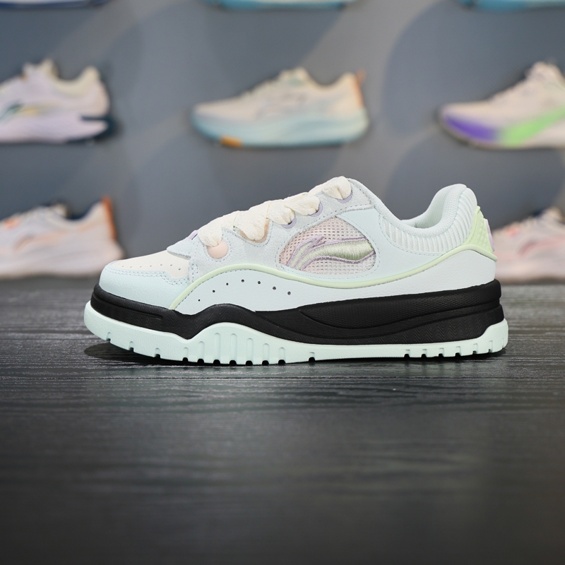 李宁系带女子板鞋低帮休闲鞋