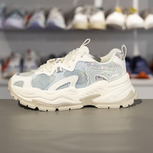 李宁星芒休闲鞋女子2025夏新款潮流复古老爹鞋经典运动鞋AGCV046