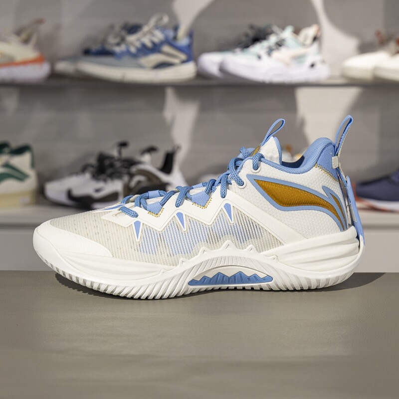 李宁篮球鞋2025夏新品反伍暴风男子轻量高回弹篮球外场鞋ABFV017