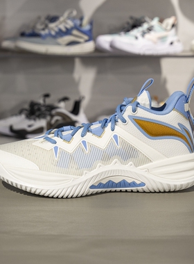 李宁篮球鞋2025夏新品反伍暴风男子轻量高回弹篮球外场鞋ABFV017