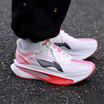 李宁飞电6C跑步鞋女舒适透气回弹碳板竞速专业比赛训练鞋ARMW004