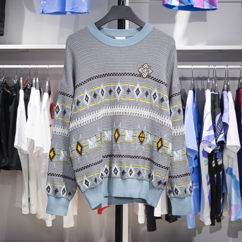 李宁男子套头编织衫2025秋冬新品运动潮流系列宽松毛线衣AMBT247