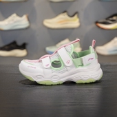 包头凉鞋 男女大童2025新款 夏季 李宁童鞋 网眼透气休闲鞋 YKCS136