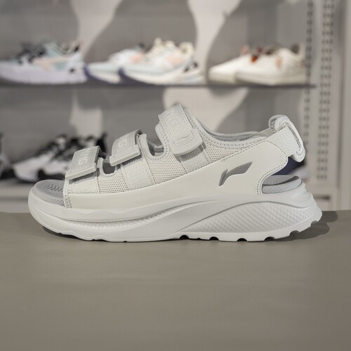 李宁凉鞋2025夏季SOFT COCA男女同款柔软舒适透气潮流凉鞋AGUV001