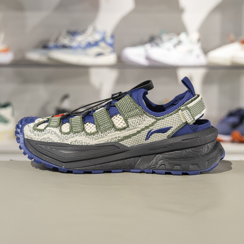 李宁户外溯溪鞋2025新款CF溯行川男女防滑回弹透气凉鞋AHLV001