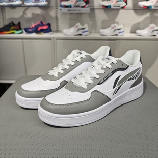低帮运动小白鞋 AGCR197 男子春秋百搭潮流经典 李宁休闲板鞋