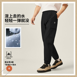 李宁运动长裤男子2025秋冬新款休闲简约百搭加绒束脚裤子AYKV775