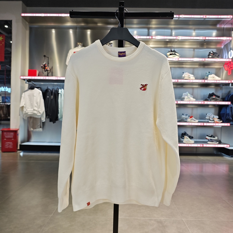 李宁套头无帽编织衫保暖