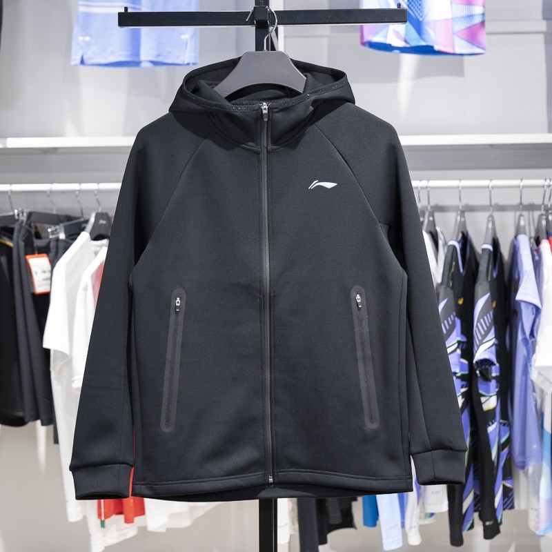 李寧運動休閑男子連帽開衫衛衣