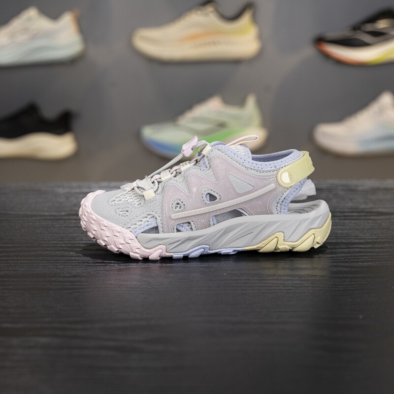 李宁小童凉鞋2024夏季新款男女小童远行KIDS减震回弹凉鞋YKKU006