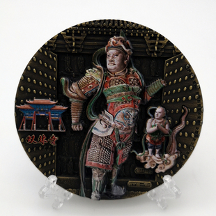 山西文创古建浮雕冰箱贴悬空寺铁佛寺双林寺佛光寺创意款摆件