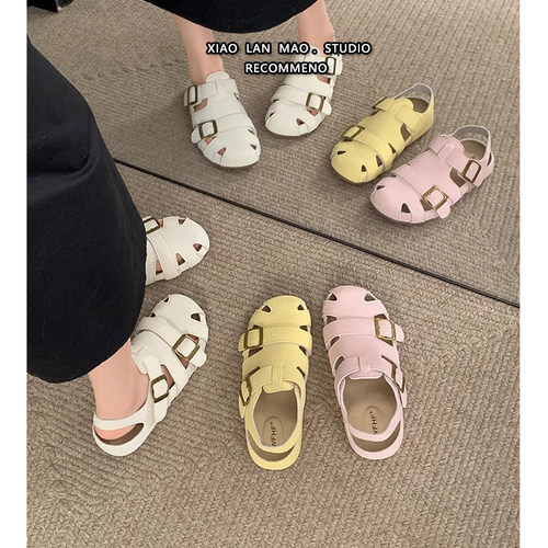 复古厚底包头凉鞋女2026新款夏季