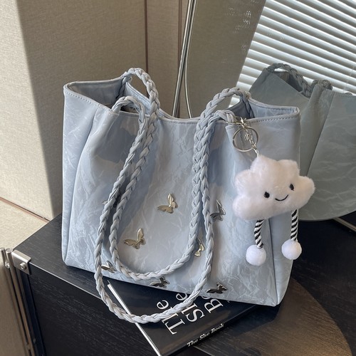 通勤大容量百搭单肩手提托特包