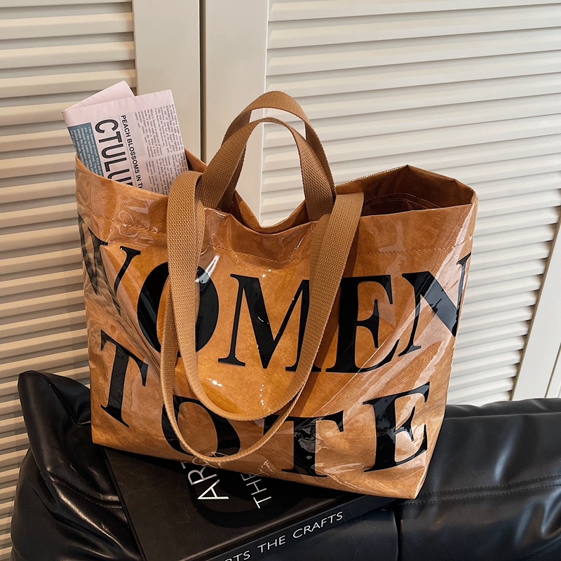 网红爆款字母托特包单肩手提袋