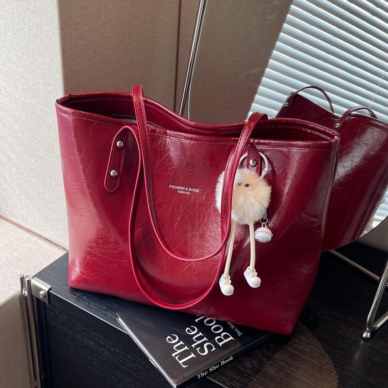 红色婚包大容量包包女2025新款高级感单肩托特包结婚新娘包伴手礼,箱包皮具/热销女包/男包,通用款女包,淘宝优惠券,粉丝福利购,淘宝优惠卷