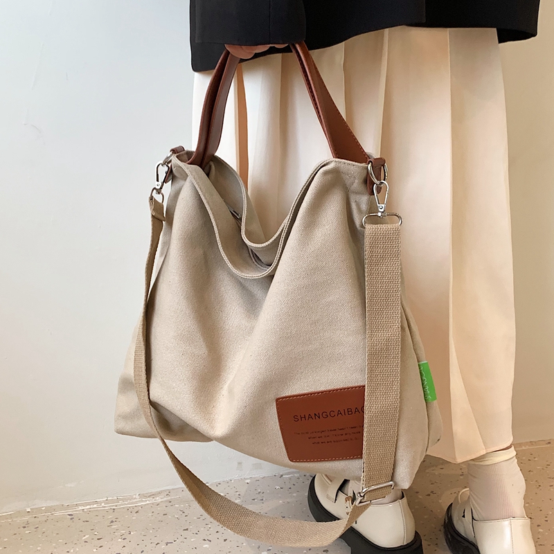 上课托特包单肩斜挎日韩风