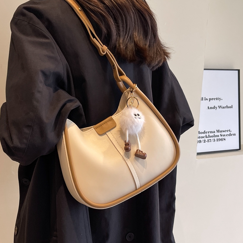 今年流行包包女2025新款潮休闲小众百搭单肩斜挎水桶包韩版腋下包,箱包皮具/热销女包/男包,通用款女包,淘宝优惠券,粉丝福利购,淘宝优惠卷